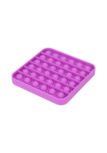 Wezone Mor Kare Silikon Zihinsel Oyun: Stres Azaltıcı, Sonsuz Eğlence, Yeniden Kullanılabilir Dürtü Oyuncak Mor