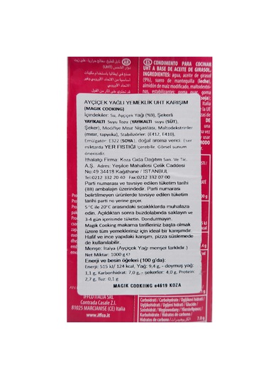 Magik Bitkisel Krema 1 Lt