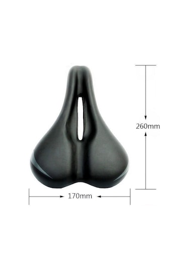 Jeehugo Universel Bisiklet Jeli Yastık: Şok Emici, Dayanıklı Ve Yumuşak Koltuk, Kolay Kurulum - Siyah Siyah