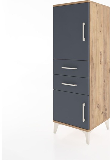 Hyperion Dolap 2 Raflı 2 Çekmeceli 2 Kapaklı 44x44x134 Çam-an... Çam