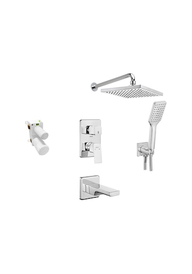 Eca Tiera Ankastre Duş Seti 3-yollu 102199770 Krom