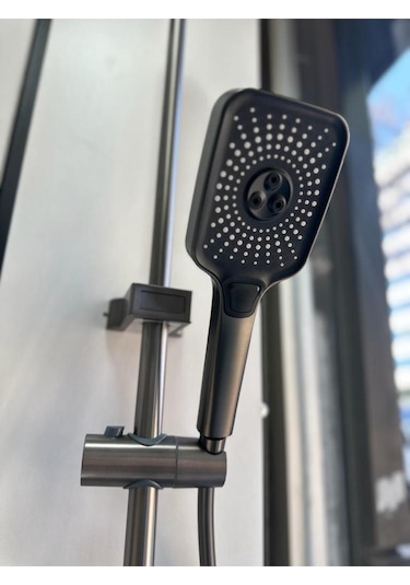 Boheme Fleko Piyano Antrasit Yeni Kolon Duş Seti Diğer