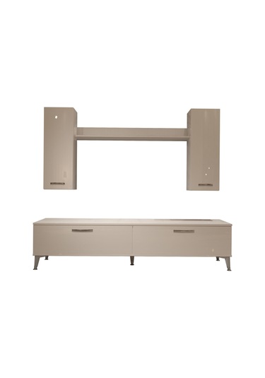 Decoraktiv Eko 7 Slm Std Silver Tv Ünitesi Tv Sehpası Beyaz