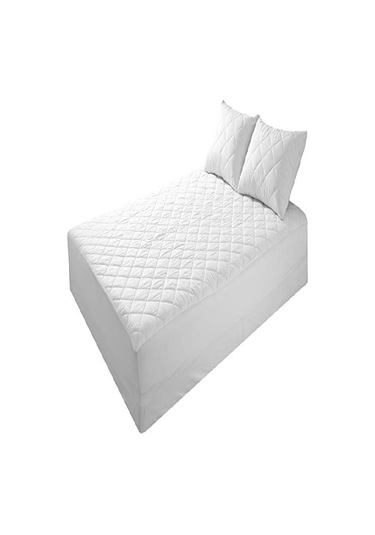 Altın Karma Fitted Kapitoneli 160x200 Cm Çift Kişilik Yatak Koruyucu Çarşaf Beyaz