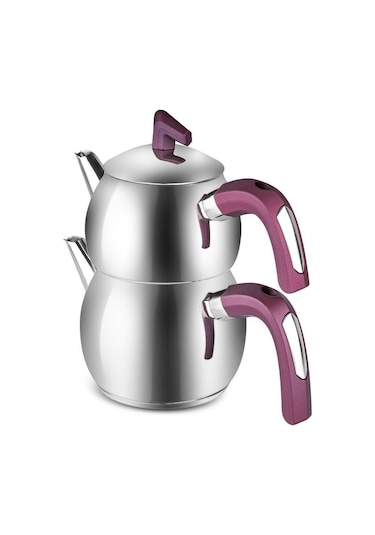 Karaca  Viyola İndüksiyon Tabanlı Midi Çaydanlık Takım Mürdüm