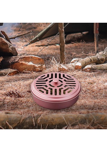 Suntek Sivrisinek Bobin Kutusu Tutucu Kapaklı Kamp Dış Mekan Pembe