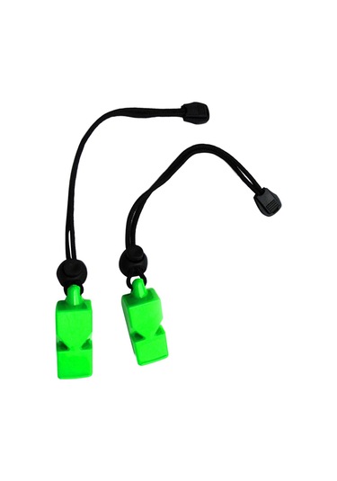 Dolıty 2 Parça Acil Hayatta Kalma Güvenlik Düdüğü Yeşil Yeşil