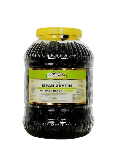 Dalgıçoğlu Siyah Zeytin Az Tuzlu Sert İri Etli Jumbo Lüx 2650 G