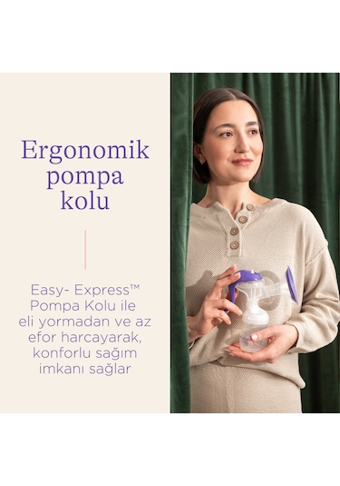 Lansinoh Breast Pump Manuel Tekli Göğüs Pompası Mor