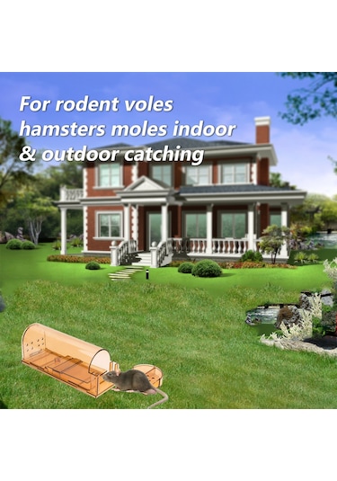 İnsani Fare Tuzağı, Öldürmeden Fare Yakalama Ve Serbest Bırakma, İç Mekan/dış Mekan İçin Yeniden Kullanılabilir, Çocuklar Ve Evcil Hayvanlar İçin Güvenli, Kemirgenler, Voles, Hamsterlar, Toprak Yeşil