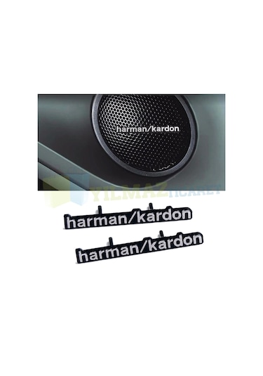 Harman Kardon Hoparlör Logo Amblem Tırnaklı Metal 2 Adet Yüksek
