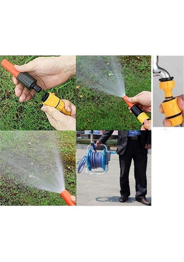 Makaralı Bahçe Hortumu Bahçe Sulama Hortum Makara Kaplin Tabanca Seti 25metre Hortum Ve Su Püskürtme