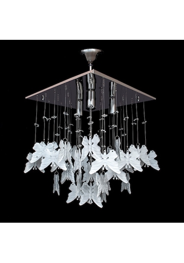 Kelebek Avize Beyaz 30 X 30 Cm