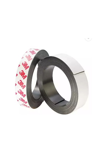 Yapışkanlı Şerit Mıknatıs Magnet, Genişlik 2 Cm - 5 Metre