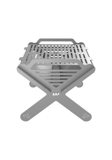 Kamp Ayısı X-mangal : Çelik Mangal Katlanabilir Izgara Çantalı, Taşınabilir, Dayanıklı, Hızlı Kurulum