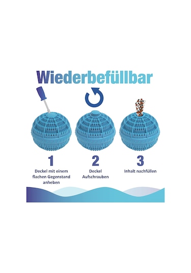 Neevoyu Eko Seramik Toplu Sebs Tpe Temizleyici: Negatif İyonla Çamaşırları Kirden Temizle Ve Kumaş Telliği Topla Mavi