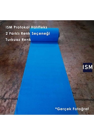 Ism - Protokol Halısı - Kırmızı - Turkuaz Renk Seçenekleri