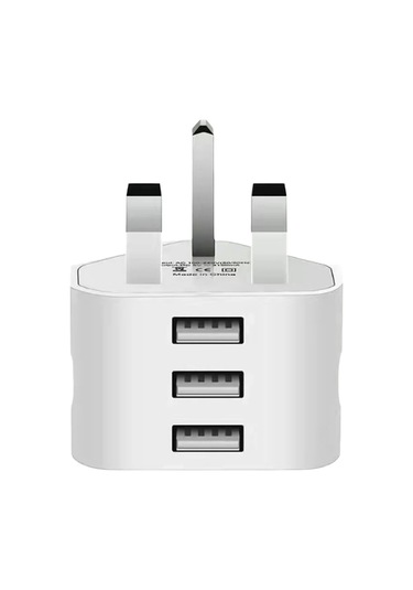 Alloyseedçift Portlu Usb C Pd Hızlı Şarj Adaptörü 3 Pin Uk Fiş İphone Uyumlu 15 14 13 12 11 De Chına