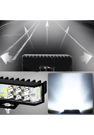 High-tech Premium Çakarlı Kaput Led Lambası Kırmızı Mavi Beyaz