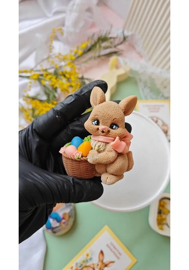 Tvoe Hobby Silikon Kalıp 2d Sepetiyle Tavşan 219042079 Diğer