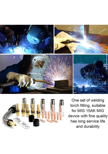 Hallow 24 Adet Takım 15ak Torch Sarf Malzeme Elektrot Koruma 1.0 MM