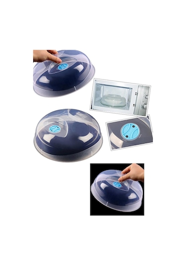 Mikrodalga Fırın Koruma Kapağı Saklama Kabı 3 Adet Birden Şeffaf