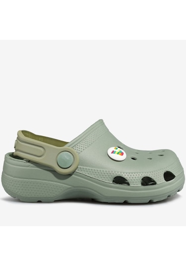 Vicco Didim Jıbbıtz Aksesuar Hediyeli Ortopedik Unisex Çocuk Terlik Yeşil