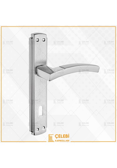 Balondi Kol Aynalı Nikel Saten Oda Kapı Kolu