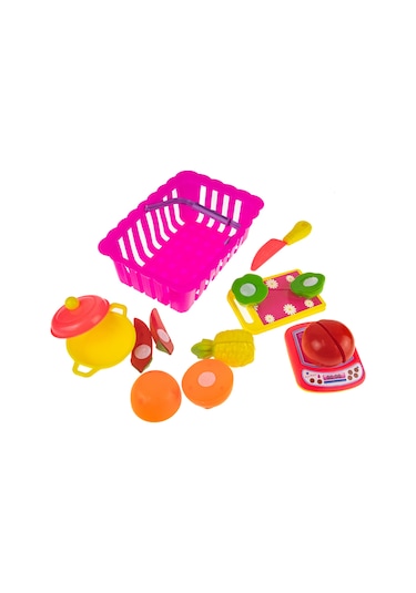 Meyve Sebze Oyuncak Seti 16 Parça Sepetli Set