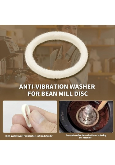 Espresso Makinesi Öğütücüler İçin 6 Adet Keçe Yıkayıcı - Bes870 İle Uyumlu Diğer