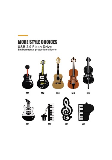 Sones Microdrive 128gb Usb 2.0 Müzik Notası U Diski