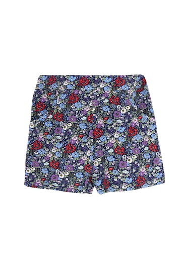 Lovetti Kız Çocuk Cottage Garden Desen Cepli Şort 8977 Çok Renkli