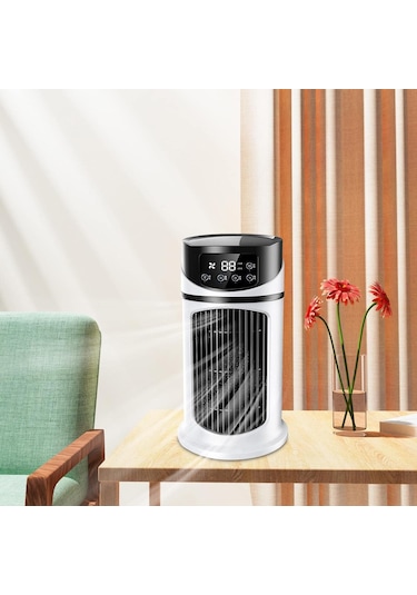 Mufunye Taşınabilir 6 Hızlı Kişisel Klima & Nemlendirici - Usb Güçlü Sessiz Soğutucu Fan