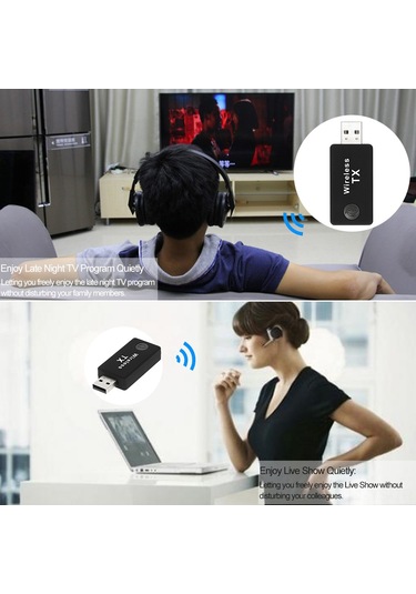 Yunboo Tx9 Kablosuz Bluetooth Verici İle Tv, Dvd Ve Bilgisayardan Rahat Müzik Keyfi - 10 Metre Menzil 112 Karakter