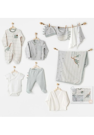 Andywawa 10'lu Bebek Hastane Çıkış Seti Ac26001 Yeşil Yeşil