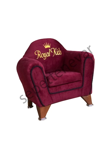 Isme Özel Şeritli Çocuk Koltuğu Mürdüm (316557626) Mürdüm