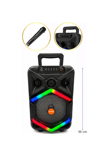 Torres Cs-0812 200w Karaoke Hoparlör Mikrofonlu Bluetooth Taşınabilir Ses Sistemi - 8697714322452