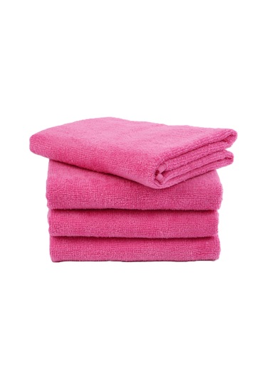 4 Adet Mutfak Havlusu El Yüz Havlusu Pembe