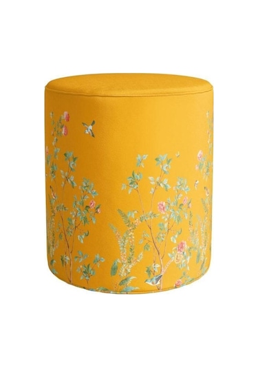 Sarı Çiçek Tasarımlı Puf Kumaşı Süettir. Uluslararası Solmama Sertifikasına Sahiptir. Çok Renkli