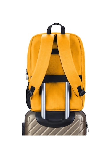 Classone 15,60'' Uyumlu W308- Mila Serisi Lenovo,hp,asus,monster,macbook,macair Uyumlu Laptop,notebook Sırt Çantası-sarı