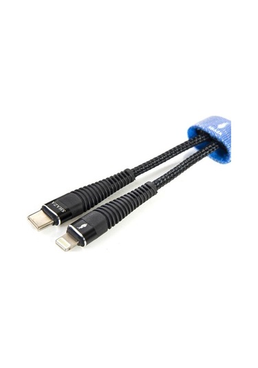 Shaza iOS Uyumlu İphone Lightning To Type-C Pd 5A 100W Örgülü Hızlı (532377824)