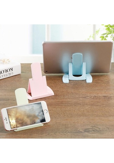 Mini Kart Tipi Cep Telefonu Tutucu Cep Telefonları Standı Tablet Katlanabilir Masaüstü Standı Ev Dekorasyonu İçin Ayarlanabilir Açı