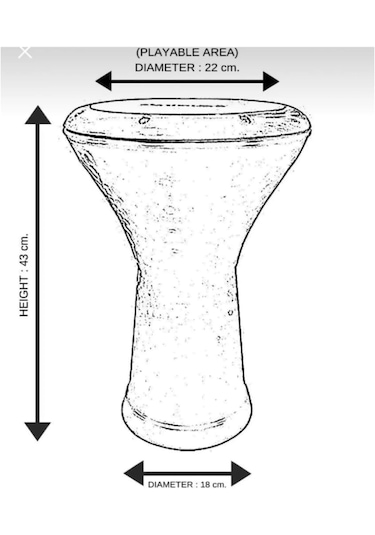 Vatan Darbuka 5 No Yeşil Çatlak Boyalı Profesyonel Mısır Darbuka Döküm Çömlek Doumbek