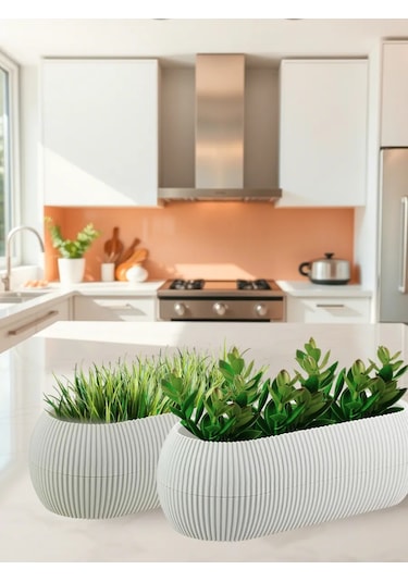 Tiko Home Çiçek Saksısı, Sukulent Saksısı 2'li Set, 1,3 Cm 175359585