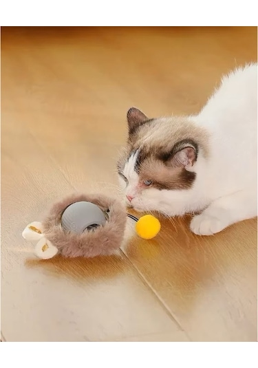 Konyax Tüylü Şarjlı Kedi Oyuncağı