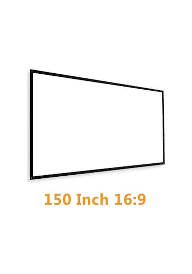 Geeroyoo 150 İnç 16:9 Elastik Fiber Projeksiyon Perdesi - Taşınabilir, Katlanabilir Ve Kolay Kurulum