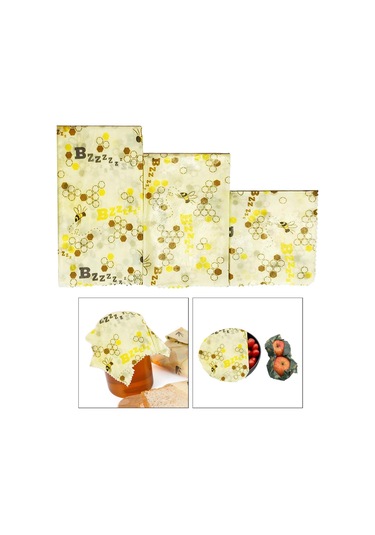 Suntek Ekmek Sarma Için Balmumu Gıda Sargıları Sıfır Atık Arı