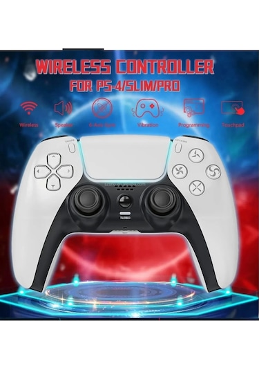 P4 Plus Bluetooth Titreşimli Ps4/ps5 Uyumlu Pc Telefon Joystick Kablosuz Oyun Kolu