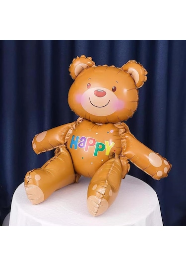 Oturan Ayı Folyo Balon 77x70 Cm