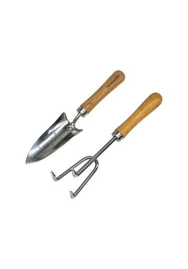 Gardenwind P602002 Paslanmaz 2li Bahçe Seti Dar Kürek Ve Tırmık